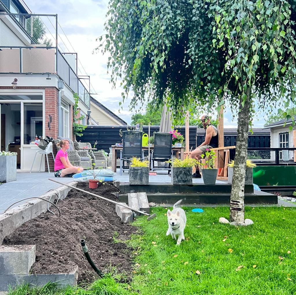Kindvriendelijke achtertuin in Hardinxveld-Giessendam